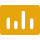A yellow icon of a bar chart