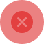 An icon of a red checkmark
